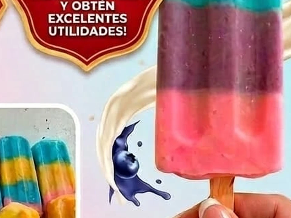 Fotografía original de Paletas multicolores