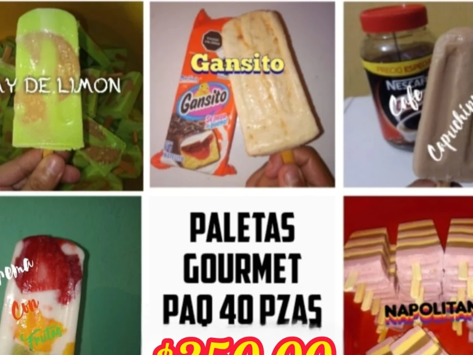 Fotografía original de Paletas gourmet