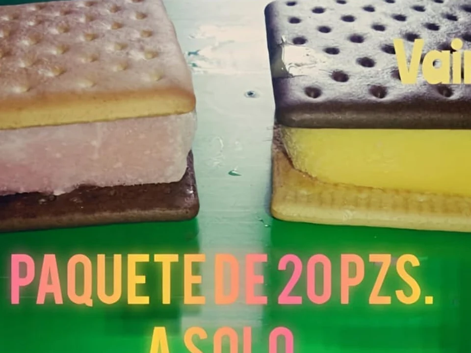 Fotografía original de Sándwich de helado — presentación